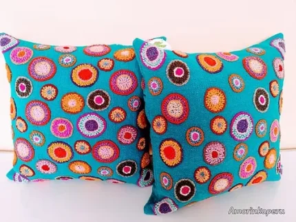 Alpaca cushions "CIRCULOS"