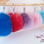 Alpaca Keychain Colors PomPom