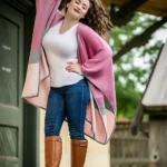 Shawl Alpaca "TRICOLOR"