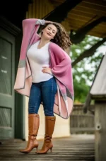 Shawl Alpaca "TRICOLOR"