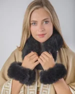 Baby Alpaca Fur Scarf&Bracelets - Image 2