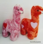 Sweet Alpaca Heart Felted Alpaca 8" - Image 3