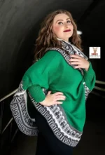 Alpaca Poncho with sleeves "Matilde" - Image 4